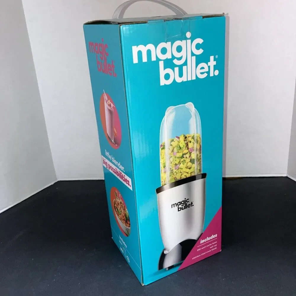 Magic Bullet® Personal Compact Blender 16oz Tall Cup 250W Motor NOB